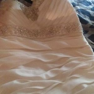 Ivory/ Silver wedding dress